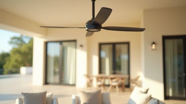 Améliorez votre confort extérieur avec un ventilateur plafond adapté